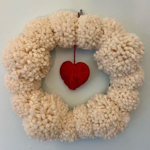 Valentine’s Pom-Pom Wreath